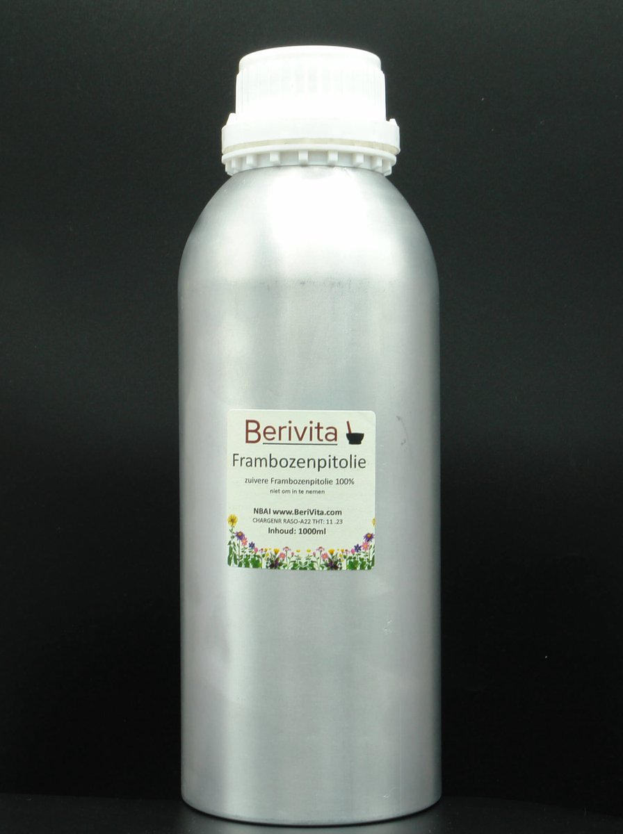 Goedkoopste Frambozenzaad Olie Puur Liter - Frambozenpitolie, Frambozen olie van frambozenpitten - Frambozenolie voor de Huid