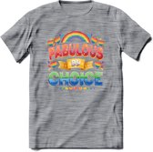 Fabulous By Choice | Pride T-Shirt | Grappig LHBTIQ+ / LGBTQ / Gay / Homo / Lesbi Cadeau Shirt | Dames - Heren - Unisex | Tshirt Kleding Kado | - Donker Grijs - Gemaleerd - M