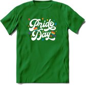 Pride Day | Pride T-Shirt | Grappig LHBTIQ+ / LGBTQ / Gay / Homo / Lesbi Cadeau Shirt | Dames - Heren - Unisex | Tshirt Kleding Kado | - Donker Groen - L