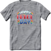 Pride Day | Pride T-Shirt | Grappig LHBTIQ+ / LGBTQ / Gay / Homo / Lesbi Cadeau Shirt | Dames - Heren - Unisex | Tshirt Kleding Kado | - Donker Grijs - Gemaleerd - XL