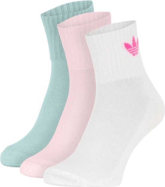 adidas Mid-Cut Crew Socks 3 Pairs GN3084, Unisexe, Multicolore, Chaussettes,  taille: 46-48 | bol