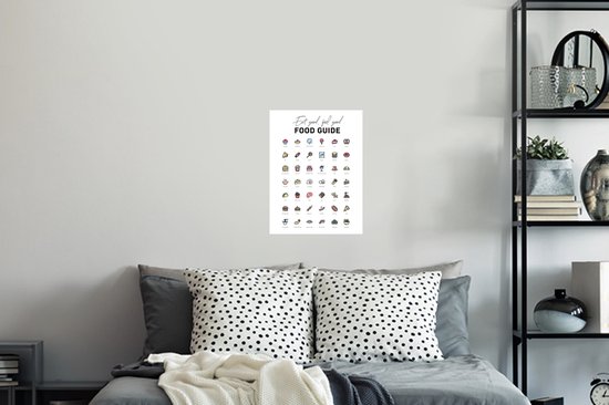 Stickers muraux - Cuisine - Nourriture - Nourriture - 30x40 cm - Film Adhésif - Cadeau pour femme