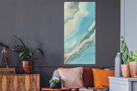 Muurstickers - Sticker Folie - Natuursteen - Mineralen - Chic - 60x120 cm - Plakfolie - Muurstickers Kinderkamer - Zelfklevend Behang - Zelfklevend behangpapier - Stickerfolie