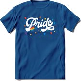 Pride T-Shirt | Grappig LHBTIQ+ / LGBTQ / Gay / Homo / Lesbi Cadeau Shirt | Dames - Heren - Unisex | Tshirt Kleding Kado | - Donker Blauw - XL