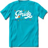 Pride T-Shirt | Grappig LHBTIQ+ / LGBTQ / Gay / Homo / Lesbi Cadeau Shirt | Dames - Heren - Unisex | Tshirt Kleding Kado | - Blauw - S