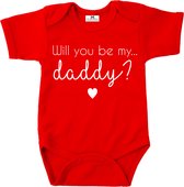 Rompertje baby will you be my daddy-originele manier om je partner te vertellen dat je zwanger bent-Maat 68