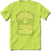 40 Jaar Legendarisch Gerijpt T-Shirt | Mos - Ivoor | Grappig Verjaardag en Feest Cadeau Shirt | Dames - Heren - Unisex | Tshirt Kleding Kado | - Groen - L