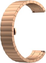 Strap-it Metalen horlogeband 18mm universeel - rosé goud
