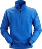 Snickers 2818 Sweatshirt met ½ Rits - Kobalt Blauw - XL