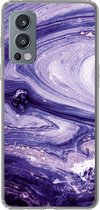 Coque OnePlus Nord 2 5G - Marbre - Natuursteen - Paillettes - Siliconen