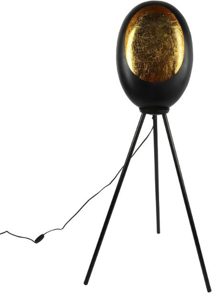 Non-branded Staande Lamp Eggy 25w 31 X 122 Cm E27 Staal Zwart
