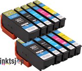 2x inktsjop huismerk voor Epson 26 / 26XL | 10-pack voor Epson Expression Premium XP510, XP520, XP600, XP605, XP610, XP615, XP620, XP625, XP700, XP710, XP720, XP800, XP810, XP820