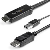 Adapter Display Port naar HDMI/VGA Startech HD2DPMM2M            (2 m) Zwart