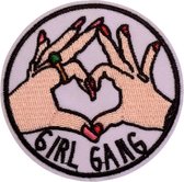 Meiden Girl Gang Carnaval strijk embleem - patch - patches - stof & strijk applicatie