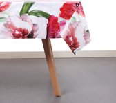 Raved Tafelzeil Tulpen  140 cm x  310 cm - Rood - PVC - Afwasbaar