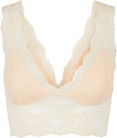 Pieces Bralette kant - Lace BraTop - L - Creme