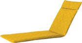 Madison - Ligbedkussen - Graphic yellow - 190x60 - Geel