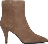 Unisa Tabebu Enkellaarsjes - Enkelboots met rits - Dames - Taupe - Maat 37