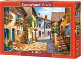 Castorland Rue de Village – Puzzel – 1.000 stukjes – Satijnen afwerking – Perfecte pasvorm – Europese kwaliteit