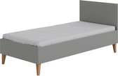 Kocot Kids - Bed kubi grijs zonder lade zonder matras 180/80 - Kinderbed - Grijs