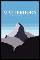 Walljar - Matterhorn Switserland Day II - Muurdecoratie - Poster