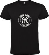 Zwart T-shirt ‘New York Yankees’ Wit Maat XS