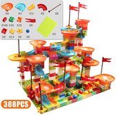 Raamen Bouwpakket Familie - 308 Onderdelen - DIY Puzzel - Speelstad Kinderen - DIY Bouwblokken - Blokken Speelgoed Kinderen - Montage