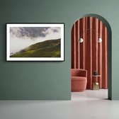 Walljar - Rolling Farm Field - Muurdecoratie - Poster met lijst