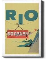 Walljar - Rio - Muurdecoratie - Canvas schilderij