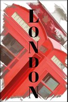Walljar - London Telefooncel - Muurdecoratie - Poster met lijst