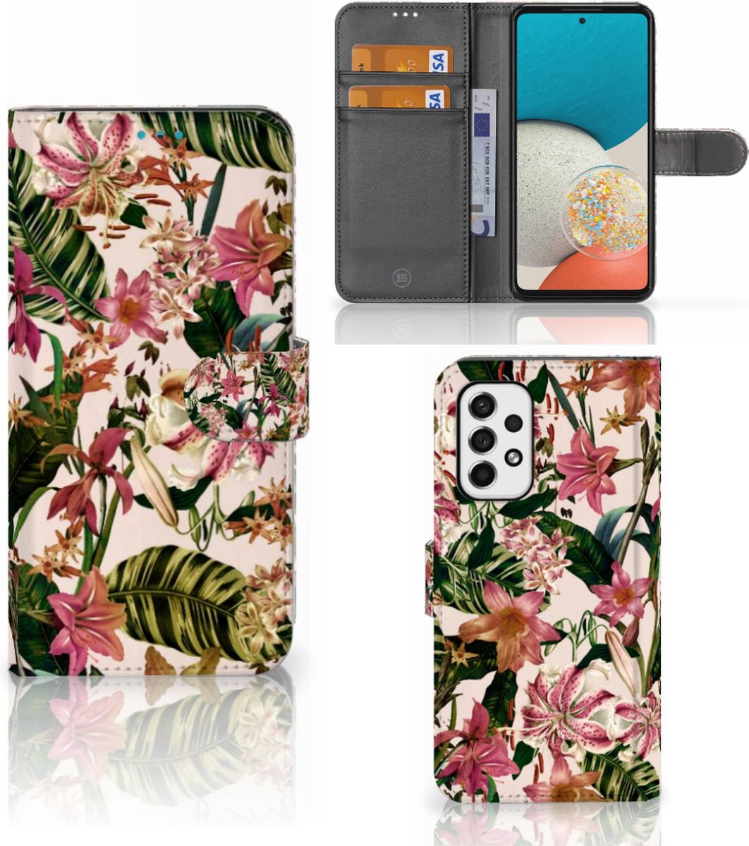 Samsung Galaxy A53 Hoesje Flowers