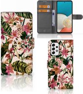 GSM Hoesje Geschikt voor Samsung Galaxy A53 Fotohoesje ontwerpen Flowers