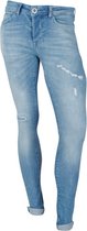Cars Jeans - Heren Jeans - Lengte 34 - Super Skinny - Damaged Look - Stretch  - Aron  Manhattan Wash