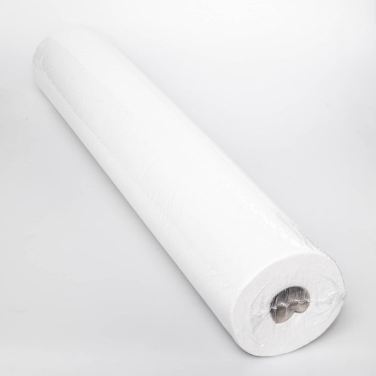 Onderzoektafelpapier (12 stuks)- Onderzoek papier - Massage tafel papier - Behandeltafelpapier - Onderzoeksbankpapier - Papier voor behandeltafel- behandelpapier - Cellulose - rol 2 laags 60 cm x 50 mtr (12 stuks)