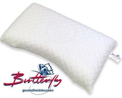 Mahoton - Butterfly kussen - 100% Natuurrubber - SOFT - (hoogte 14 cm) - Latex