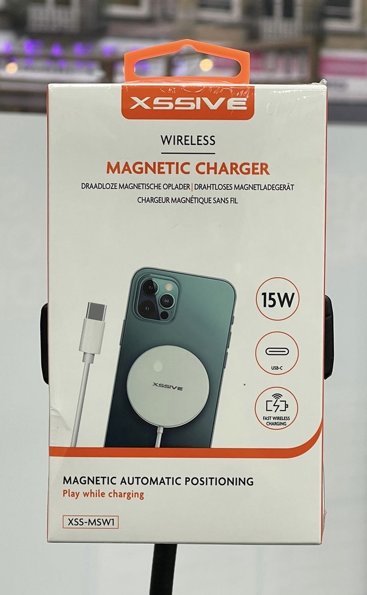 Chargeur induction magnétique pour iphone 15W Xssive - XSS-MSW1
