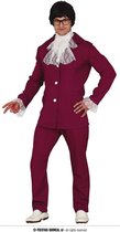 Guirca - Koning Prins & Adel Kostuum - Legendarische Nerd Spion - Man - rood - Maat 52-54 - Halloween - Verkleedkleding