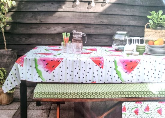 Cactula leuke vrolijke watermeloenen tafelkleed PVC 140 x 250 CM | bol.com