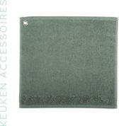 Keuken handdoek - Groen Grijs - 50 x 50 cm - Super zacht badstof - Super absorberend!