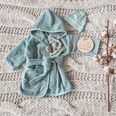 Gioia Giftbox essentials small stone green - Jongen - Meisje - Unisex - Babygeschenkset - Kraamcadeau - Baby cadeau - Kraammand - Babyshower cadeau