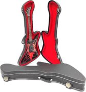 Miniatuur gitaarkoffer voor miniatuur ESP gitaar modellen van 25 cm