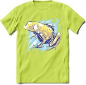 Dieren T-Shirt | Kikker shirt Heren / Dames | Wildlife frog kleding cadeau - Groen - XL
