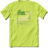 F-101 Vliegtuig T-Shirt | Unisex leger Kleding | Dames - Heren Straaljager shirt | Army F16 | Grappig bouwpakket Cadeau | - Groen - XL