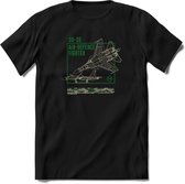 SU-35 Vliegtuig T-Shirt | Unisex leger Kleding | Dames - Heren Straaljager shirt | Army F16 | Grappig bouwpakket Cadeau | - Zwart - L