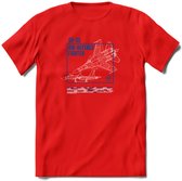 SU-35 Vliegtuig T-Shirt | Unisex leger Kleding | Dames - Heren Straaljager shirt | Army F16 | Grappig bouwpakket Cadeau | - Rood - S