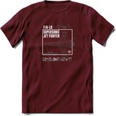 F-18 Vliegtuig T-Shirt | Unisex leger Kleding | Dames - Heren Straaljager shirt | Army F16 | Grappig bouwpakket Cadeau | - Burgundy - L