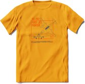 ME-262 Vliegtuig T-Shirt | Unisex leger Kleding | Dames - Heren Straaljager shirt | Army F16 | Grappig bouwpakket Cadeau | - Geel - XXL