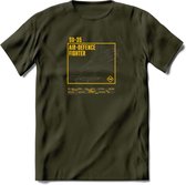 SU-35 Vliegtuig T-Shirt | Unisex leger Kleding | Dames - Heren Straaljager shirt | Army F16 | Grappig bouwpakket Cadeau | - Leger Groen - XXL