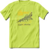 F-106 Vliegtuig T-Shirt | Unisex leger Kleding | Dames - Heren Straaljager shirt | Army F16 | Grappig bouwpakket Cadeau | - Groen - XXL