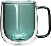 Perotti - Dubbele Wand Drinkglas - 250 mL - Turquoise - Set van 2